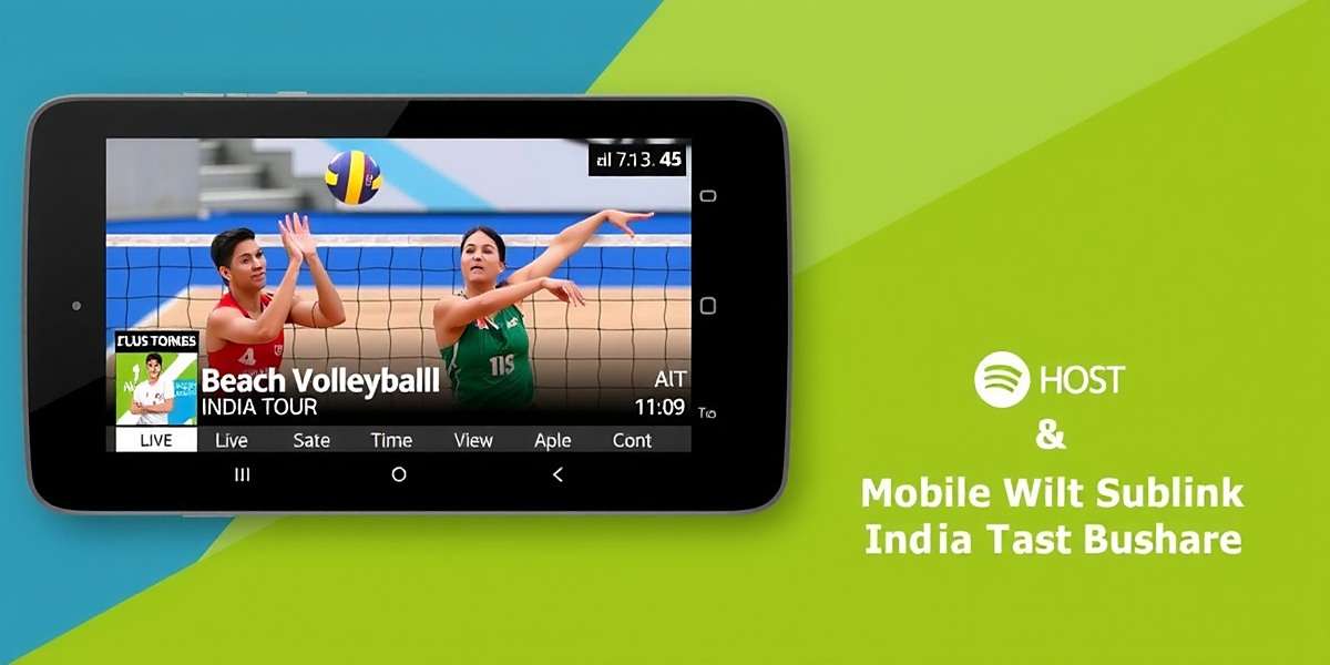 Beach Volleyball India Tour App Beach Volleyball India Tour mobile app interface showing live scores and player stats